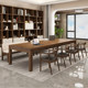 Nordic solid wood large desk leisure area home living room study integrated study desk office negotiation workbench