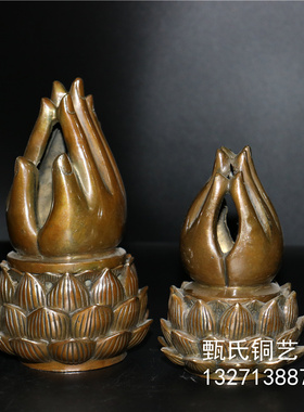 新品佛手熏炉黄铜铜雕家居桌面摆件佳节送礼礼品镇宅招财助事业