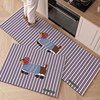 Anti-slip, anti-oil, wipeable, washable, water-absorbent kitchen floor mat