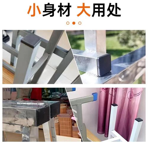 塑料方管不锈内塞管塞脚垫钢管外套内塞头堵头闷头桌椅脚套家具套 - 图2