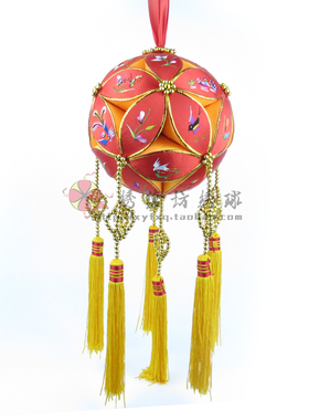 包邮精品广西靖西壮族纯手工绣球工艺品20cm30片婚庆开业装饰礼品