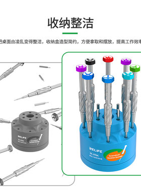 新讯工具RL-078A手机笔记型电脑维修螺丝刀收纳器多功能旋转架