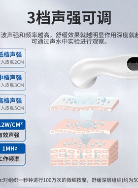 超声波家用颈椎肩周咬椎腿部背部肘膝关节疼痛电按摩机非理疗器仪
