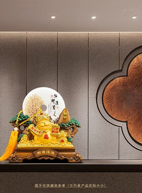 招财进宝平安扣招财猫摆件开业客厅办公室公司店铺乔迁开业礼品