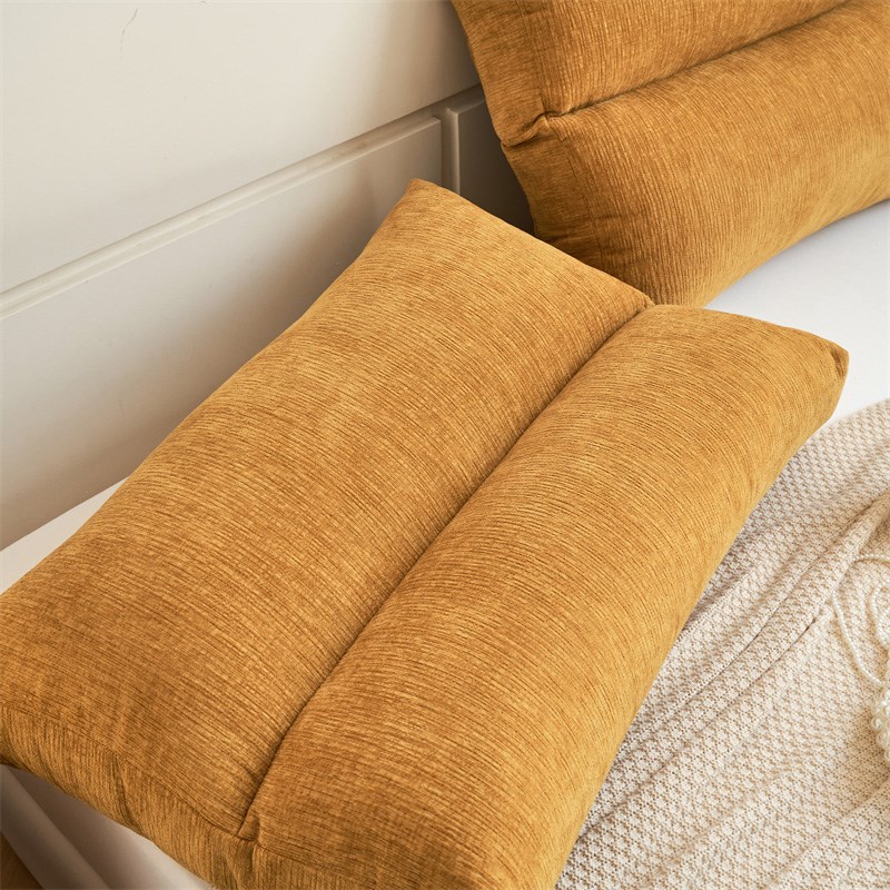 Double-layer bedside cushion, tatami soft bag, waist pillow, bed waist pillow, sofa large back cushion, bay window pillow