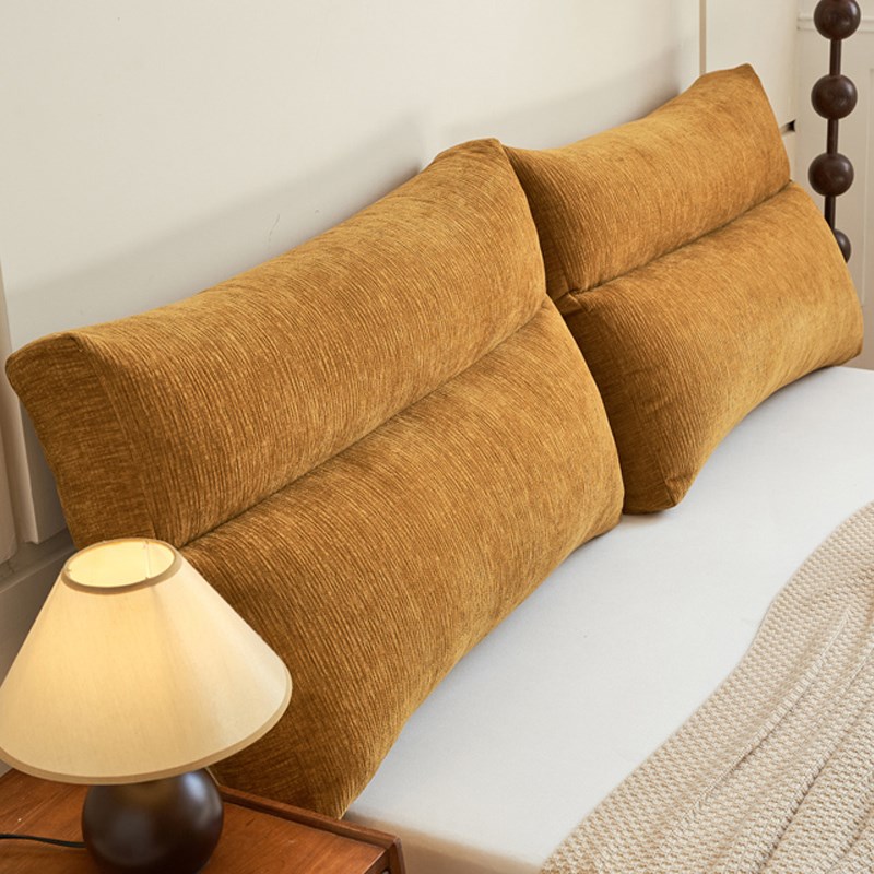 Double-layer bedside cushion, tatami soft bag, waist pillow, bed waist pillow, sofa large back cushion, bay window pillow