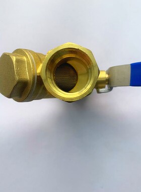 管道开关黄铜内丝过滤器球阀4分6分地暖分水器阀门1067