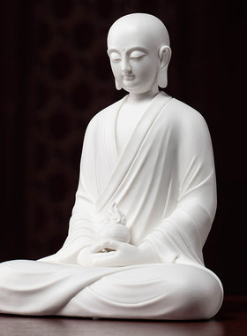 戴玉堂陶瓷摆件《地藏菩萨像》德化白瓷地藏王菩萨佛像客厅供奉