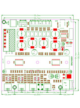 蓝牙5.0数字功放板三声道50*2+100W超重低音炮 TPA3116D2原装芯片