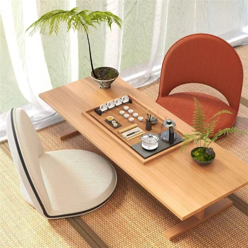 Lazy sofa tatami folding seat bed back chair single balcony floor cushion bedroom living room bay window