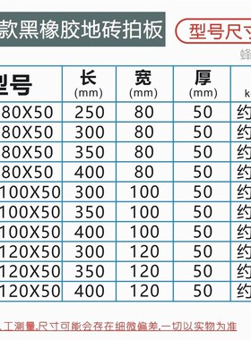 日本进口瓷砖地砖拍板黑橡胶拍打板瓷砖大理石敲平泥瓦工具铺平瓷