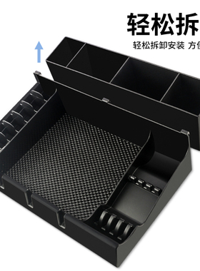 美发工具收纳盒发廊发型师桌面化妆梳子电推剪刀夹子防滑垫置物架