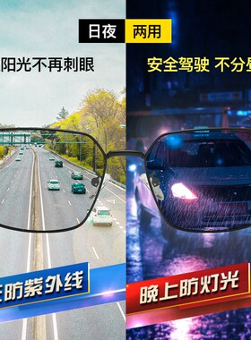 2024新款墨镜男士智能感光变色偏光太阳眼镜女钓鱼开车专用个性潮