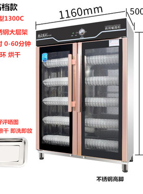 家用消毒柜大型商用消毒碗柜双门单门不锈钢饭店立式碗筷密胺餐具