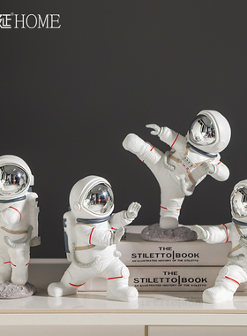 创意宇航员摆件家居桌面太空人客厅电视柜儿童房间布置装饰摆设品