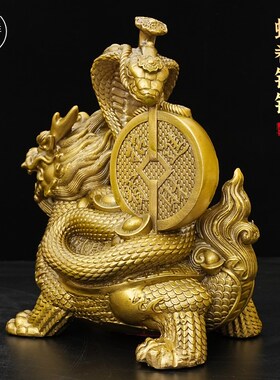 铜玄武乌龟摆件四大神兽入户玄关桌面客厅旺宅摆件家居饰品办公室