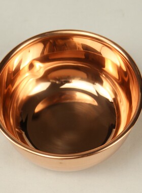 紫铜碗纯铜家用铜筷子铜勺子铜餐具三件套纯铜加厚餐具套装小孩子