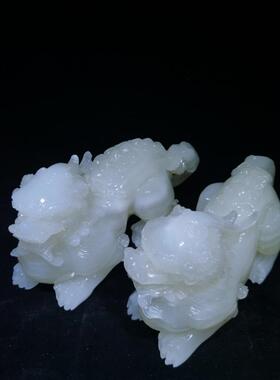 玉石貔貅 客厅玄关软装饰电视柜博古架摆件 神兽皮休店收银台摆设