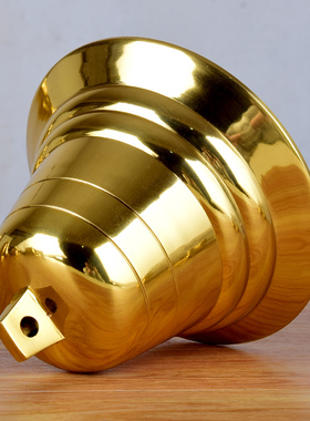 家居摆件挂件纯黄铜风铃铜钟铜铃寺庙小铃铛屋檐学校吊钟船钟包邮