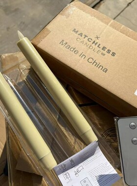 电子仿真蜡烛LED灯带遥控器 装饰用白色40厘米摇摆假蜡烛