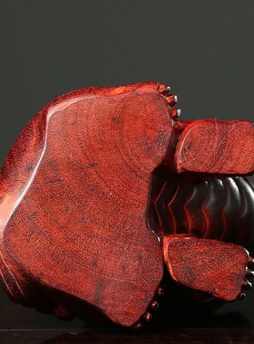 小叶紫檀谛听摆件九华山地藏王坐骑瑞兽家居饰品办公室礼品工艺品