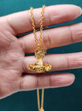 《现货秒发》环形土星项链女轻奢小众设计感高级项链