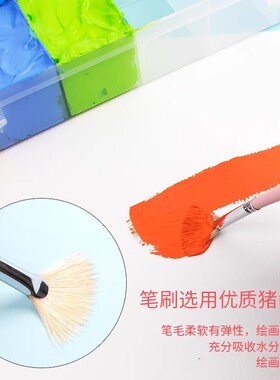 数字油画勾线笔3支组合 美术生专用尼龙画笔刷套装