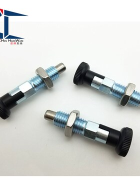 自锁型旋钮柱塞 卡槽分度销 弹簧拔锁销 PMXYK6M 8M 10M 12M