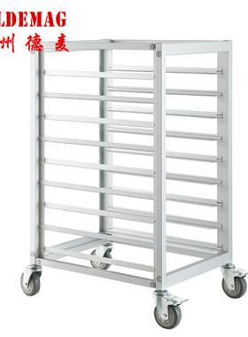 烤盘层架车封闭式饼盘车烘焙密封蛋糕面包托盘架厂家 铝合金车架