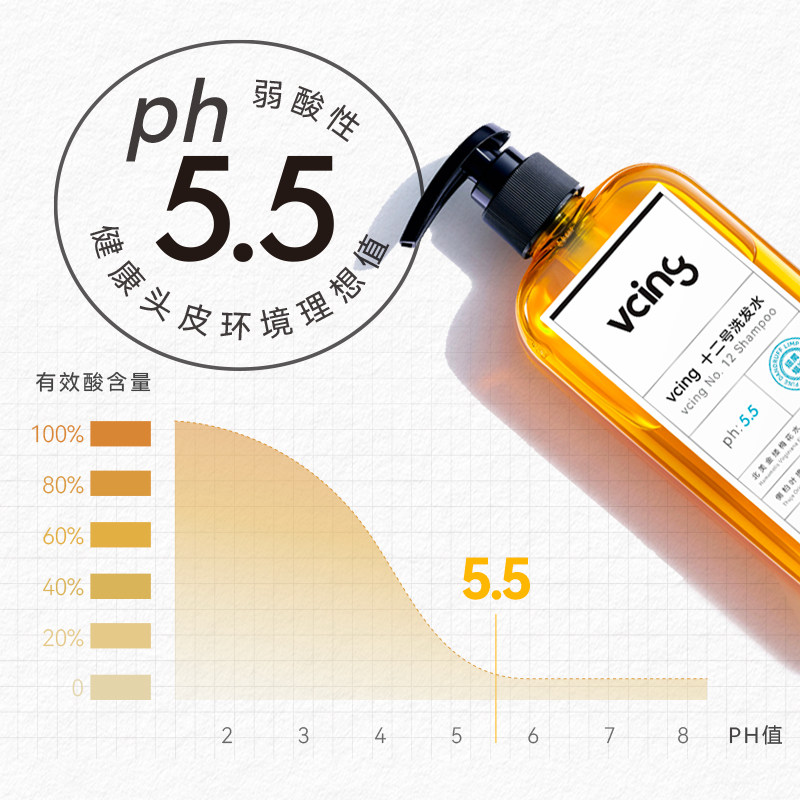 vcing无月桂醇硅油氨基酸温和洗头洗发水