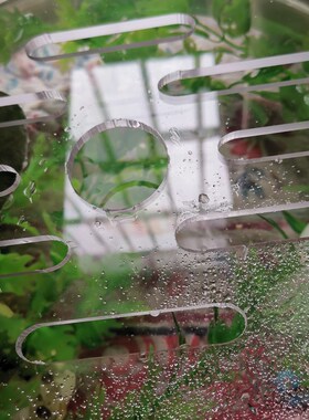 鱼缸圆形盖板亚克力透明鱼缸上盖有机玻璃顶盖定制玻璃缸防跳盖板