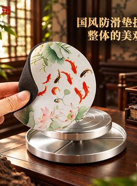 铝合金香篆转盘打篆展示两用台