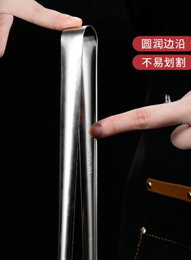 304不锈钢食品夹子厨房韩式烤肉夹子烧烤夹子家用牛排夹子食物夹