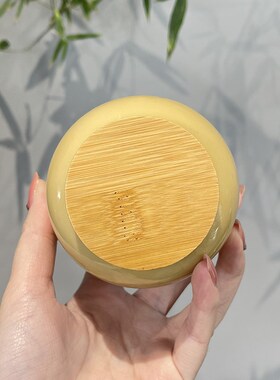 惊蛰 姜黄色高温上釉小号茶叶罐陶瓷密封罐便携迷你家用