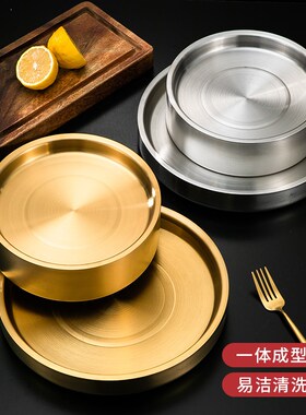 日式304不锈钢刺身冰盘商用三文鱼盘子鱼生专用冰碟海鲜盘寿司盘