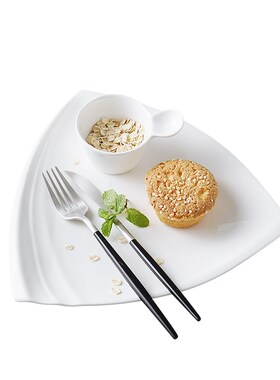 西式纯白陶瓷餐具 牛排盘 沙拉盘 寿司盘 水果盘 意面盘 点心盘