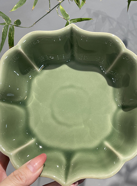 惊蛰 梅子青黄铜板牡丹莲花壶承壶垫中式茶盘小清新茶具配件
