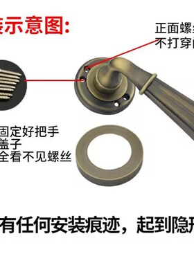 暗门拉手隐形门青古暗单面欧式美式田园明装黑色背景现代木门把手