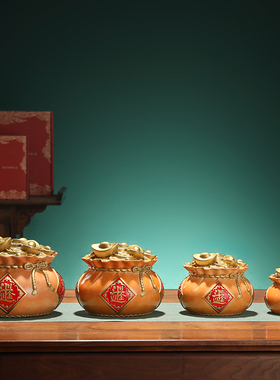 铜金盆聚宝招财摆件开业乔迁礼