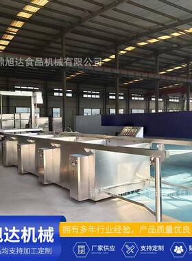 大型多联连续式蜂窝卤煮锅全自动五面加热卤煮熟食鸭货卤煮锅