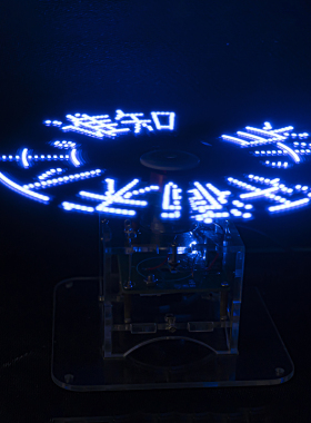 平面旋转LED点阵显示屏套件亚克力焊接diy电子制作散件TJ-56-82A