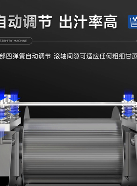 商用不锈钢甘蔗榨汁机立式双电款适用于摆摊 电S动小型自动甘蔗机