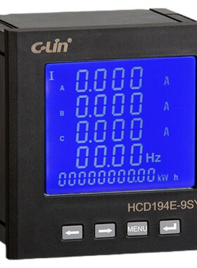 欣灵多功能电力仪表HCD194E-9SY液晶中文2S4电压电流有功功率频率