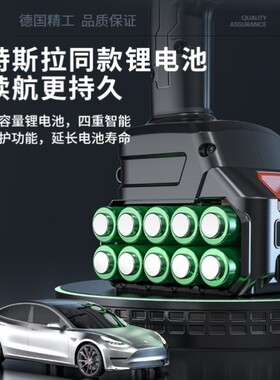 德国大功率电动伐木锯家用小型手持电锯锂电池充电式户外链条锯子