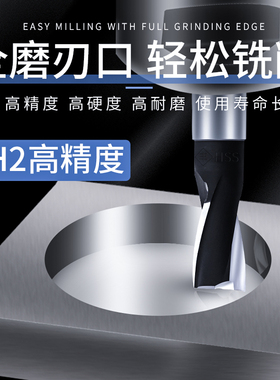 常熟丰牌2刃直柄键槽铣刀白钢铣刀2齿双刃铣制铣刀过中心3mm-20mm