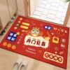 Soft diatom mud kitchen special anti-slip anti-fall entry door carpet bathroom toilet absorbent floor mats