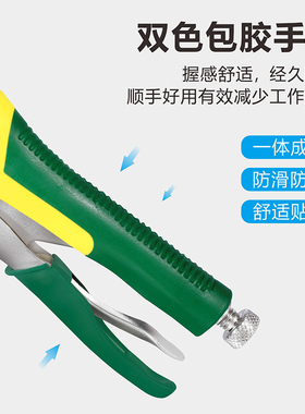 利豹大力钳多功能钳子万用工业级加力钳固定压力c型手动管钳夹钳