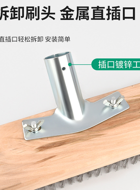 不锈钢钢丝刷地板刷子去青苔长柄铁刷子清洁刷洗地扫把钢刷除神器