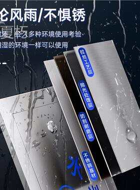 304不锈钢单户水表箱加厚明装2户5暗装户外家用自来水厂箱201竖箱