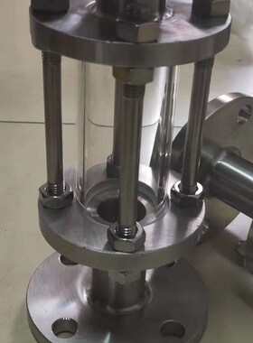 HGS07不锈钢玻璃管法兰视盅不锈钢玻璃管视镜管道304视镜视盅视筒